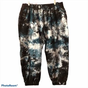 Tie Dye Cropped Sweats (XL)
